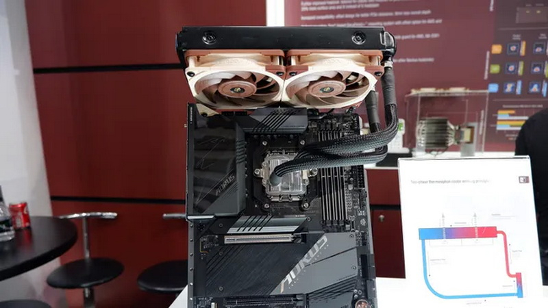 Noctua показала жидкостный кулер, который работает без помпы, и обозначила сроки его дебюта
